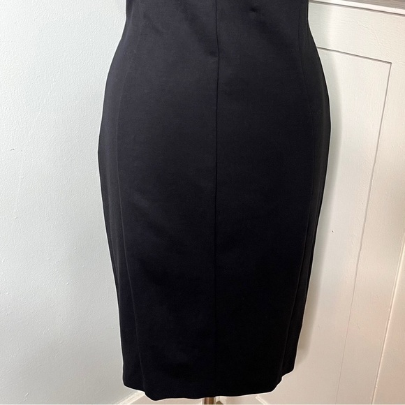 Ted Baker London Black Silk & Rhinestone Elate Midi Sheath Dress 3 Medium - Picture 10 of 15